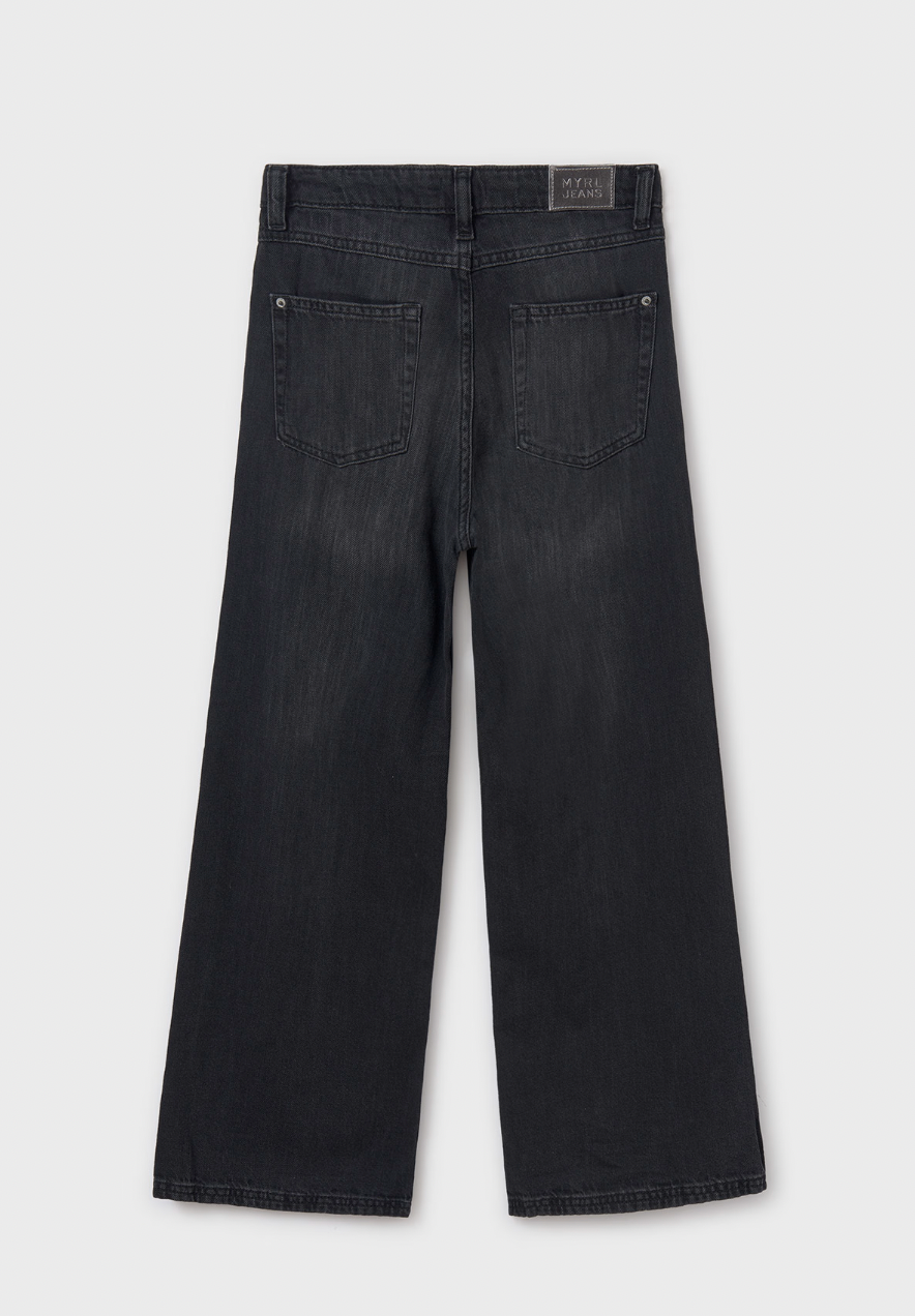 Wide Leg Jeans - Black
