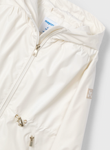 Hooded Windbreaker - Cream