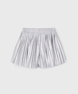 Pleated Shorts - Silver
