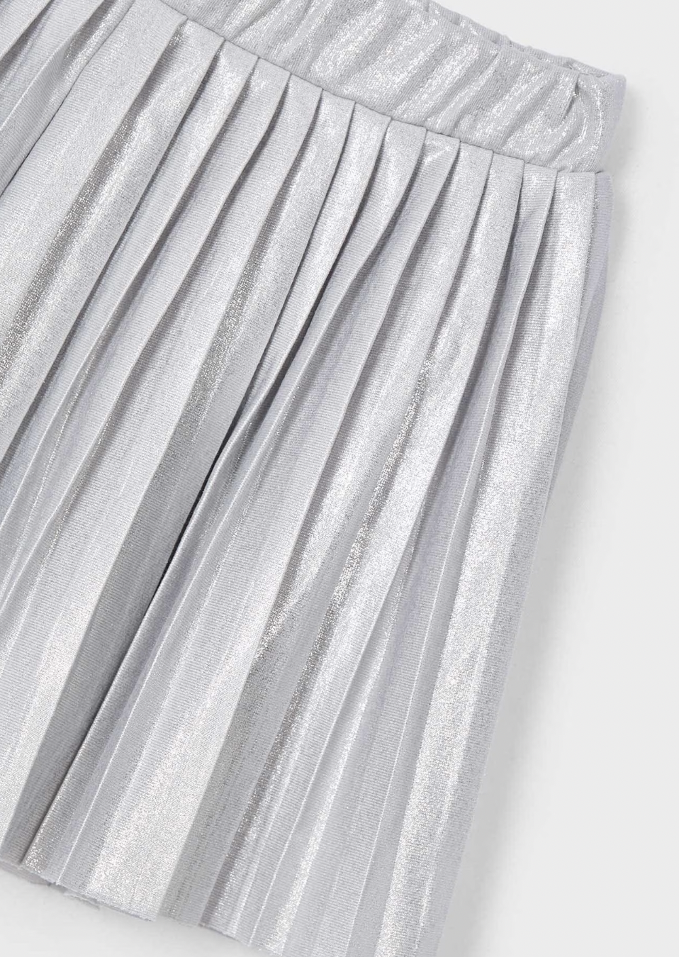 Pleated Shorts - Silver