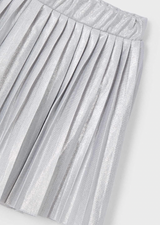 Pleated Shorts - Silver