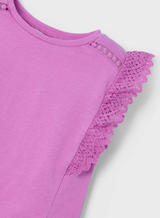Ruffle Sleeve Top - Orchid