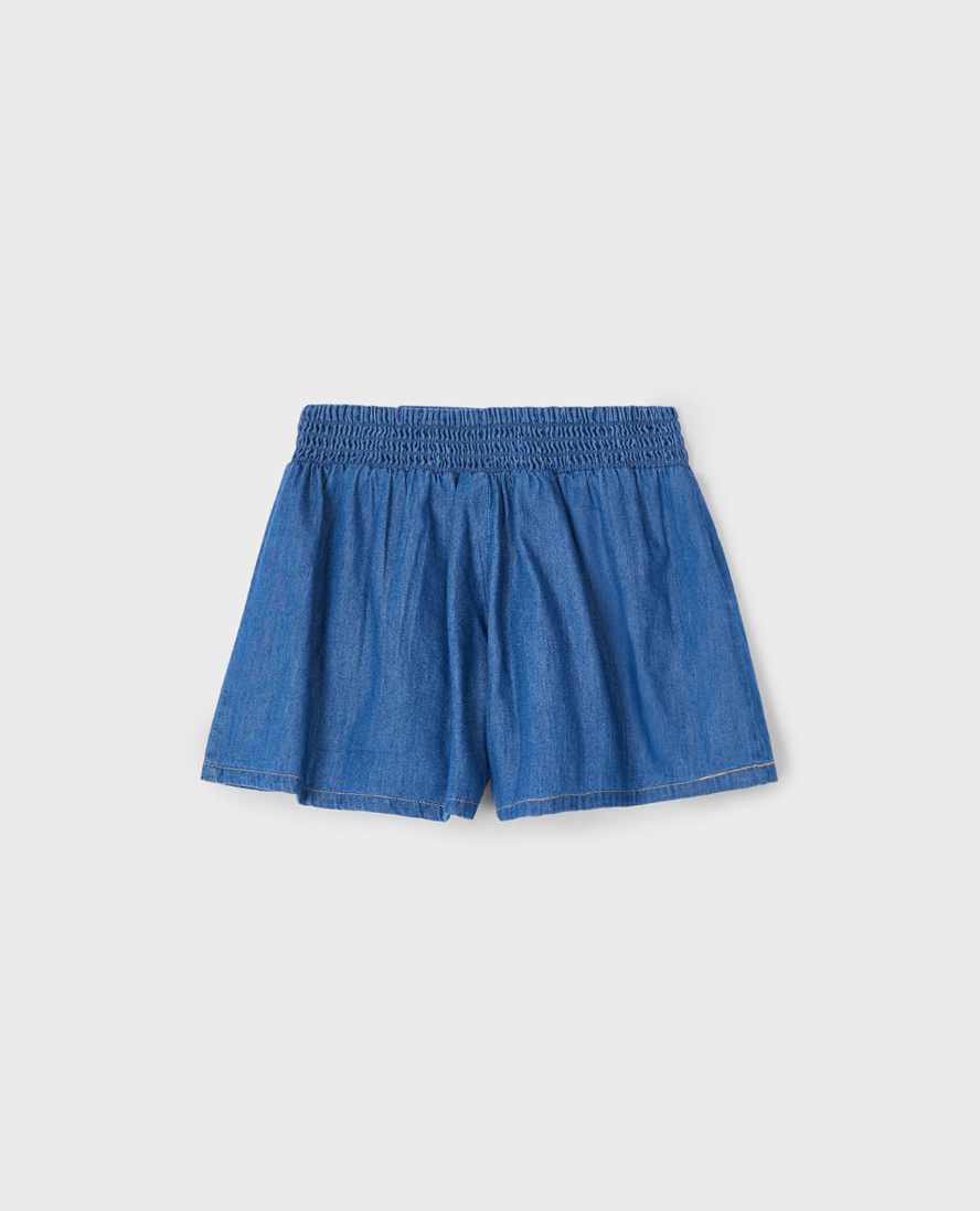 Pull On Shorts - Chambray