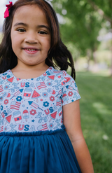 Tutu Dress - Blue Celebration
