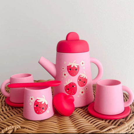 Silicone Tea Set - Strawberry