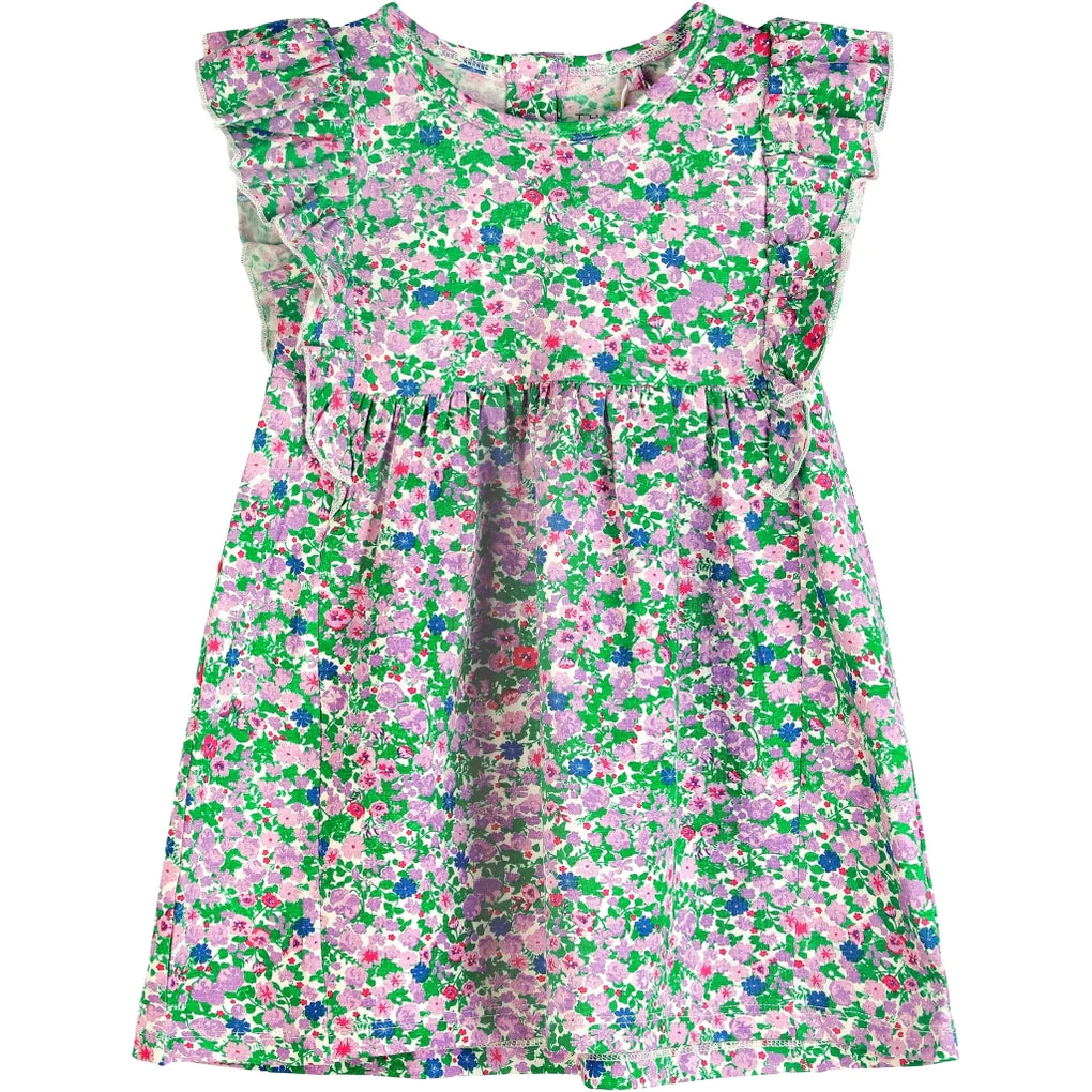 Flutter Sleeve Dress - Multi Floral – Fox + Kit Children's Boutique