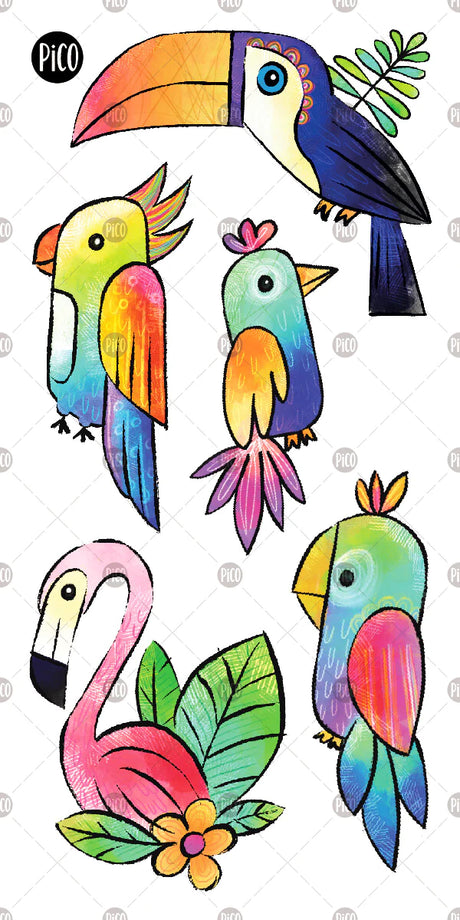 PiCO Temporary Tattoos - Miguel the Toucan