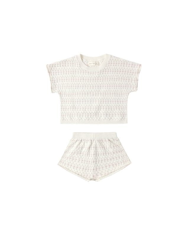 Quincy Mae Relaxed Summer Knit Set - Ivory