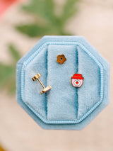 Pierced Co. Screwback Earrings - Strawberry Jam