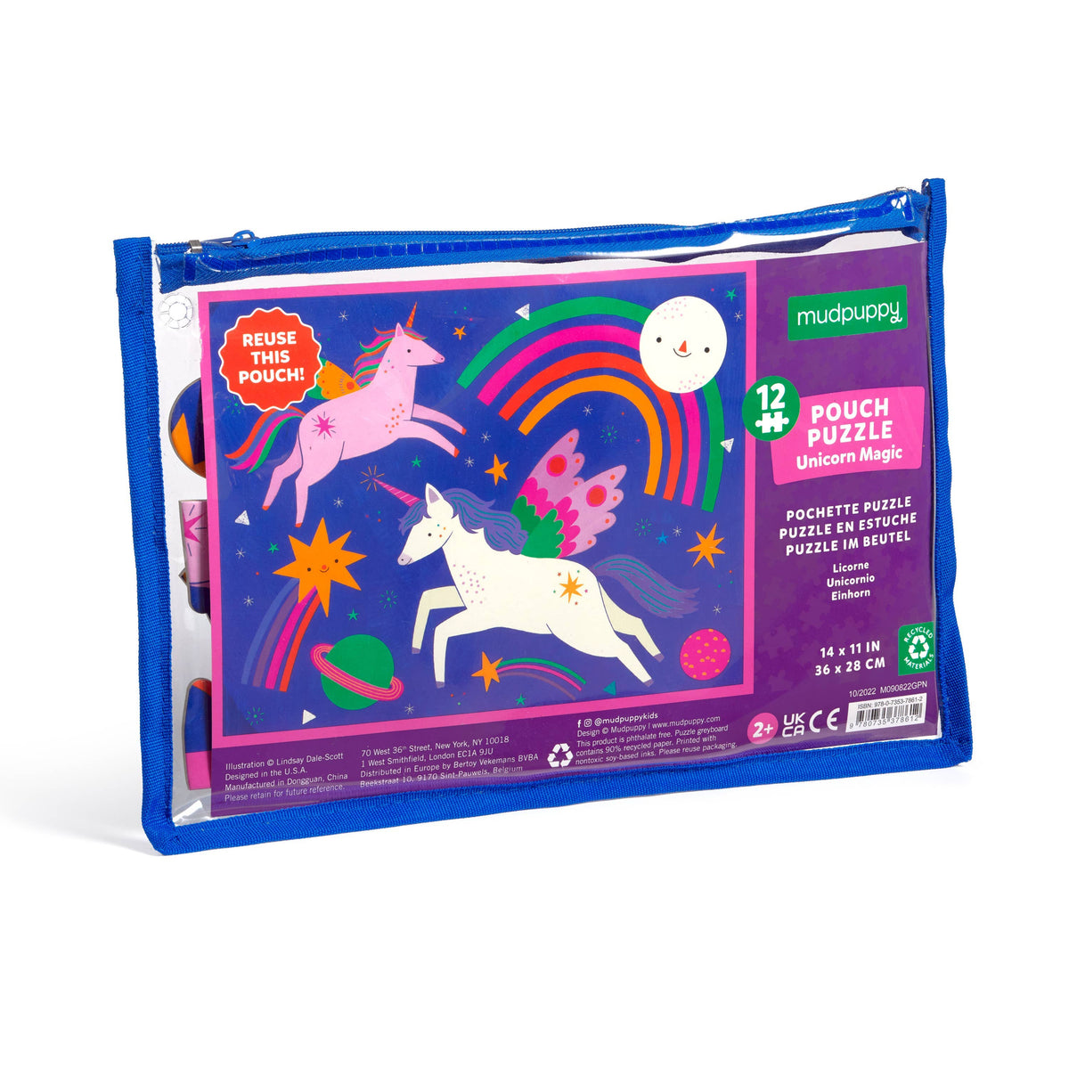 12 Piece Pouch Puzzle - Unicorn Magic