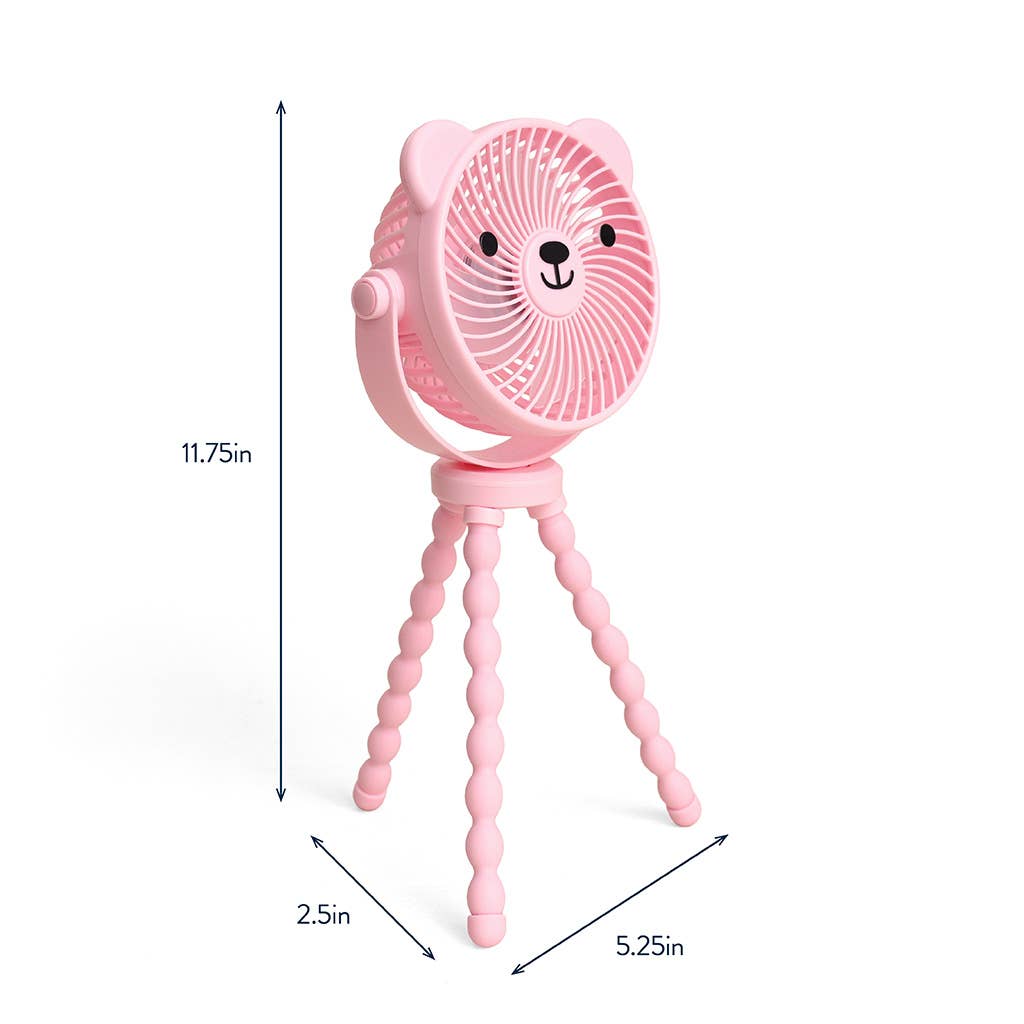 Itzy Breeze 3-Speed Stroller Fan - Pink