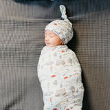 Knit Swaddle Blanket - Trout
