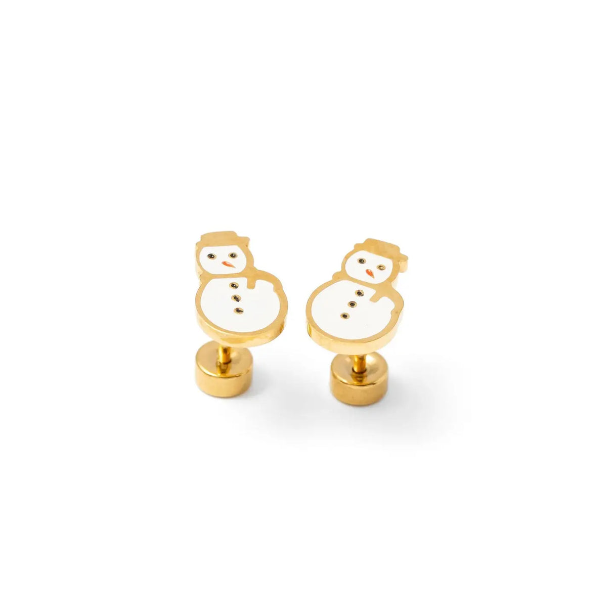 Pip Pop Post Earrings - Snowman