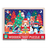 12 Piece Wooden Tray Puzzle - Festive Friends