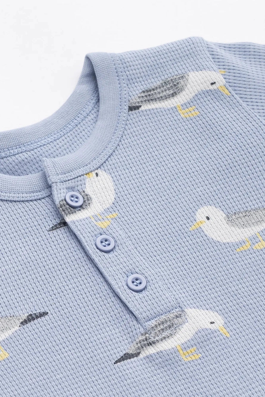 Waffle Two Piece Set - Seagull