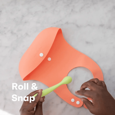Roll & Snap Bib - Lilac