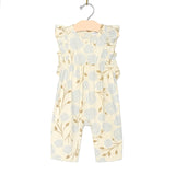 City Mouse Flutter Long Romper - Hydrangea