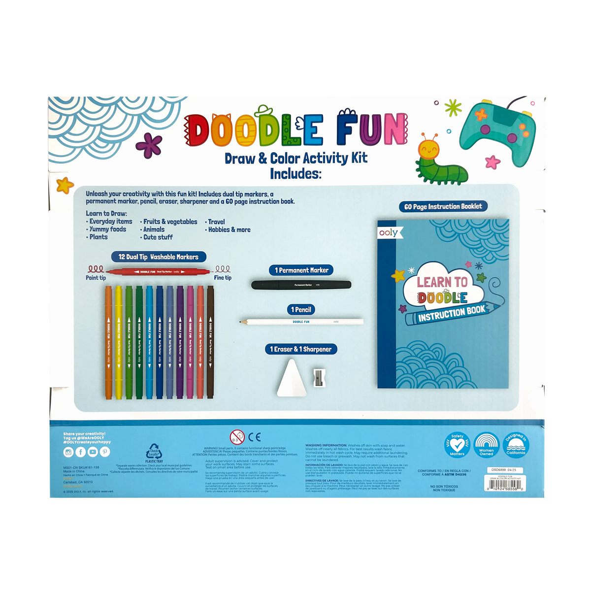 Doodle Fun Draw & Color Activity Kit
