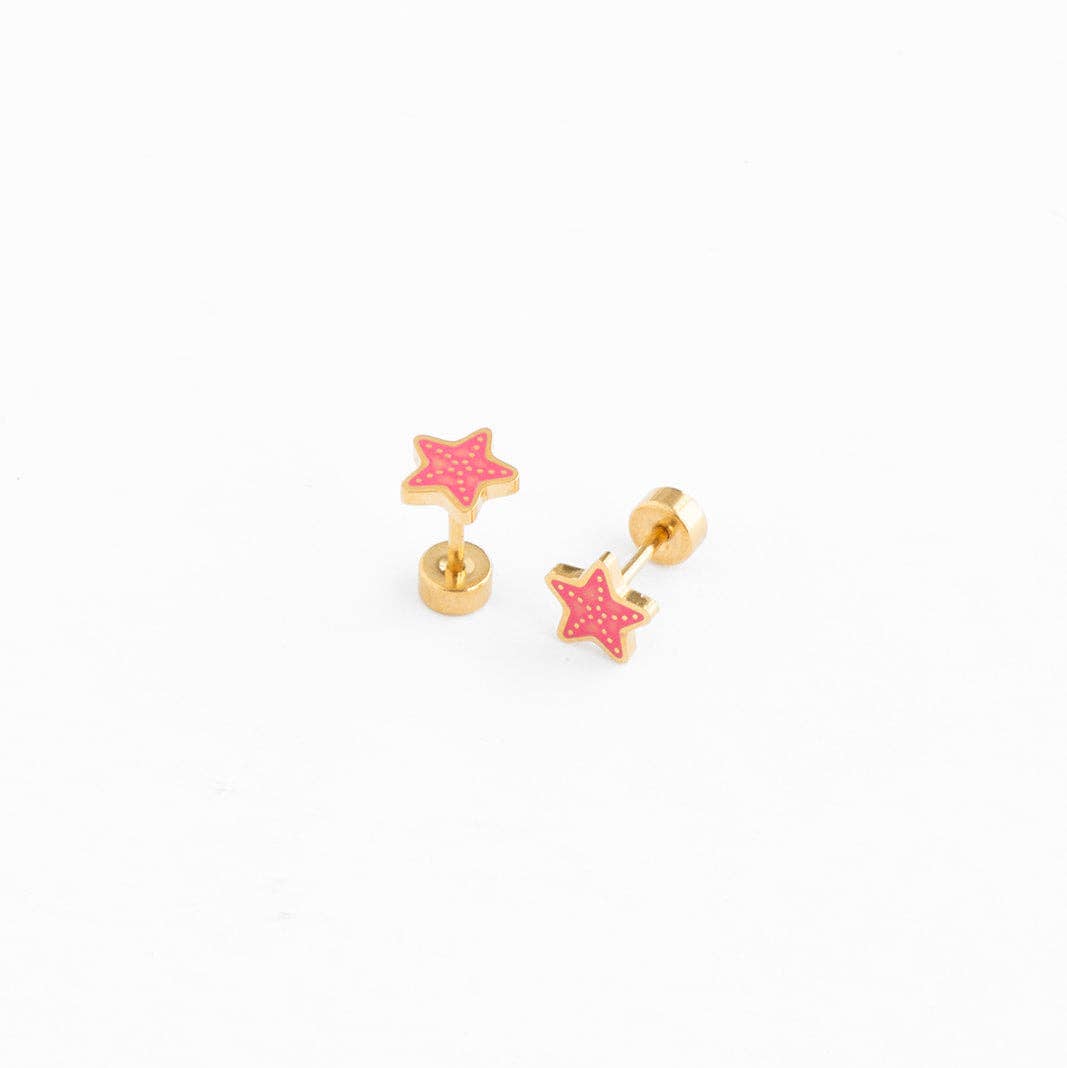 Pip Pop Post Earrings - Starfish