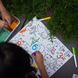 Reusable Color-In Silicone Sensory Mat - Wild Digits