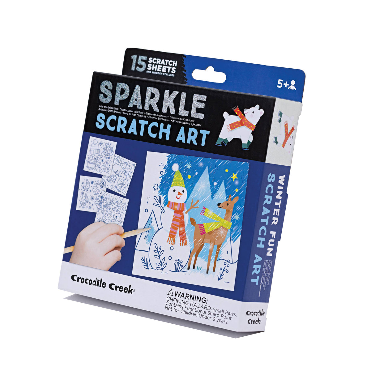 Sparkle Scratch Art - Winter Fun