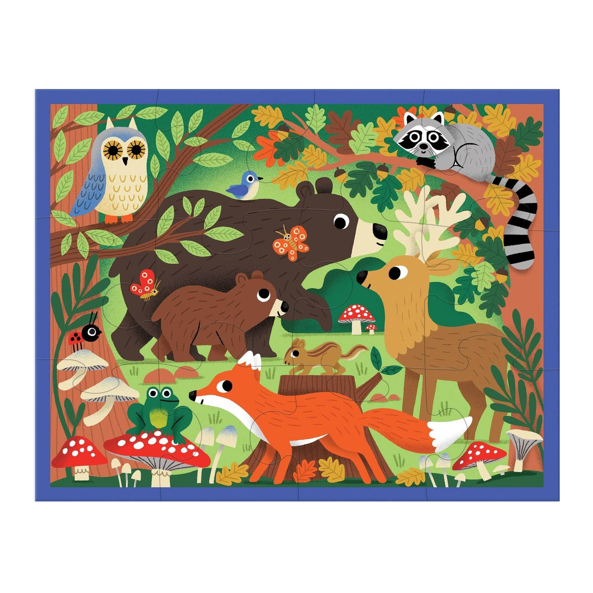12 Piece Pouch Puzzle - Woodland