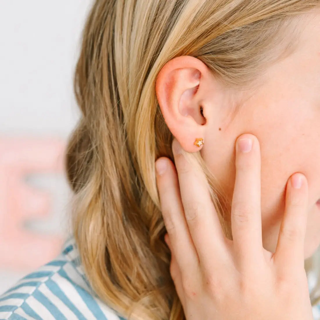 Pierced Co. Screwback Earrings - Moon/Star Opals