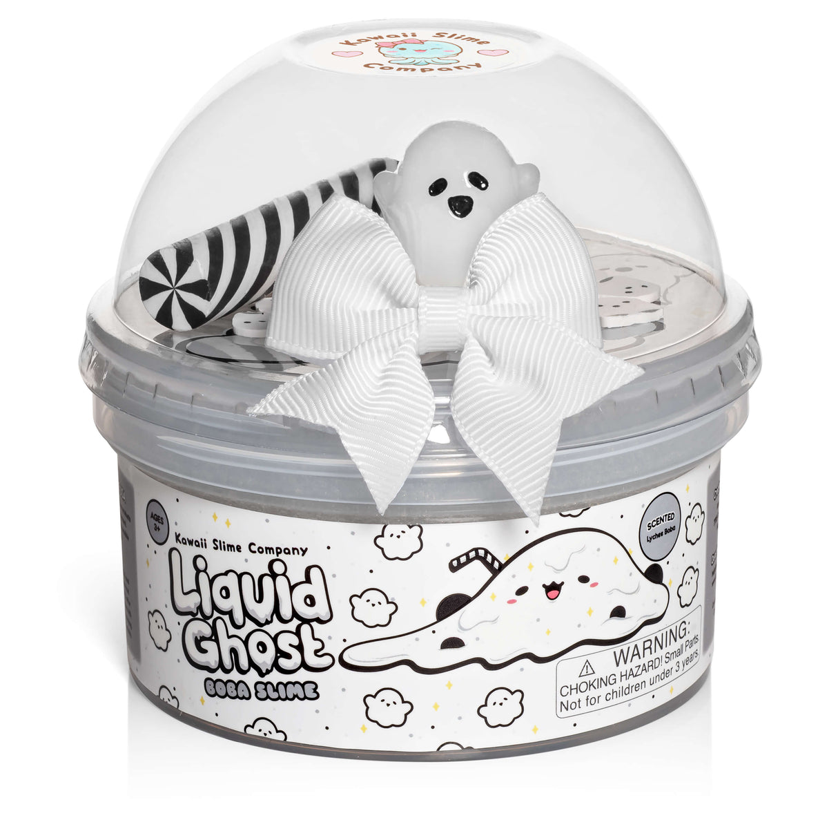 Kawaii Slime - Liquid Ghost Boba Clear Slime