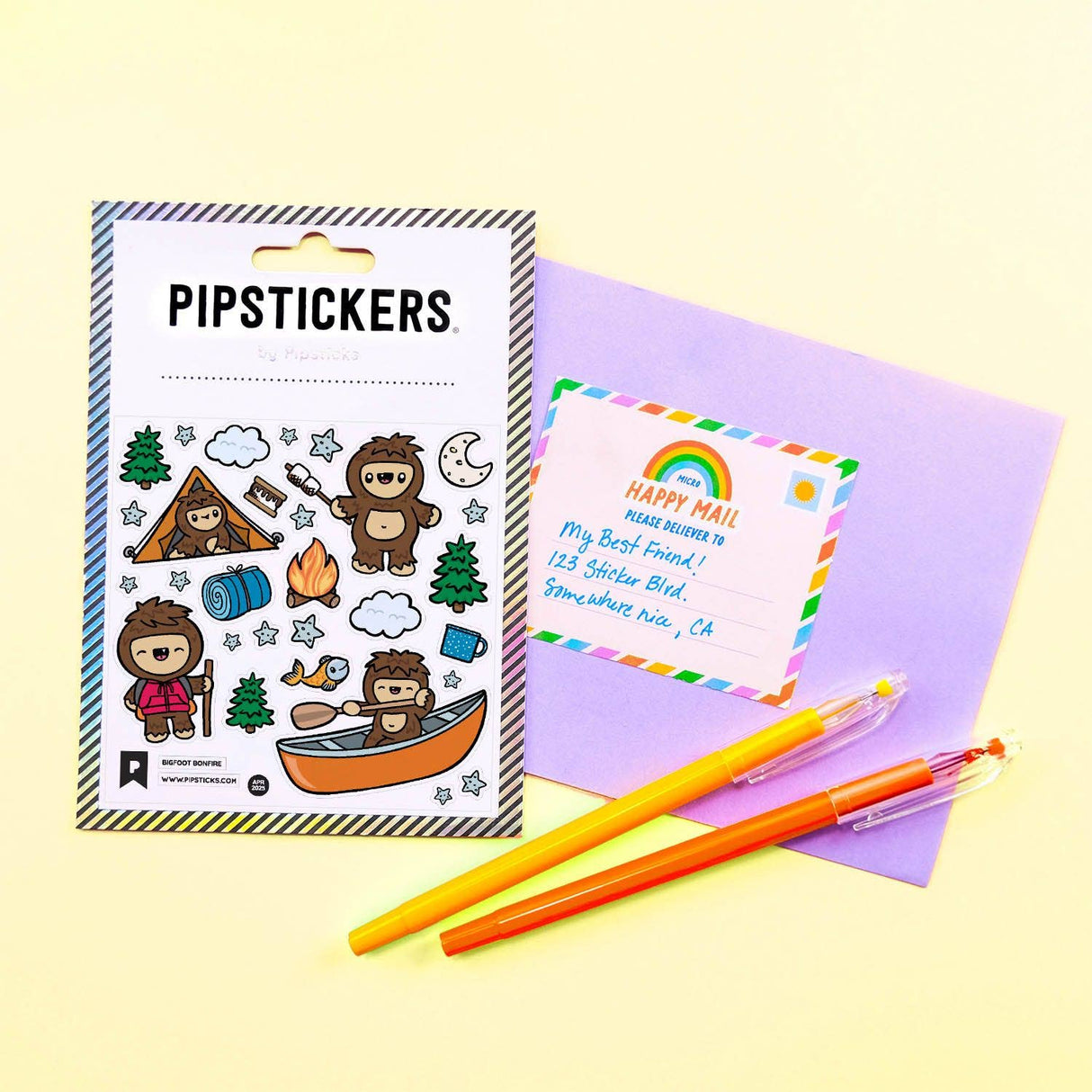 Pipstickers - Bigfoot Bonfire