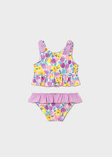 Two Piece Swimsuit - Lilac Floral