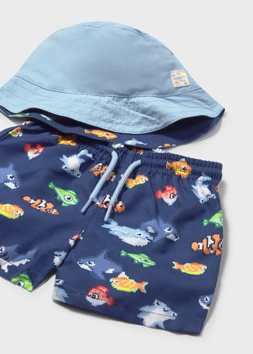 Swim Trunks and Hat - Night Fish