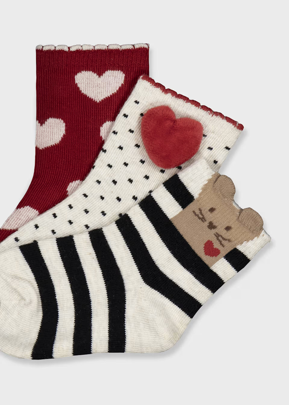 3 Pack of Socks - Hearts