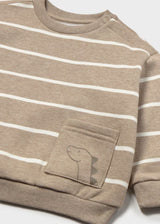 Pocket Pullover - Truffle Stripe