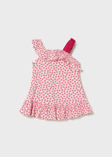 Ruffle Shoulder Dress - Sea Stars