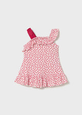 Ruffle Shoulder Dress - Sea Stars