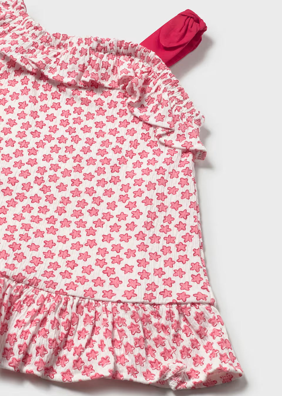 Ruffle Shoulder Dress - Sea Stars