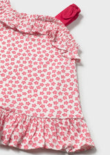 Ruffle Shoulder Dress - Sea Stars