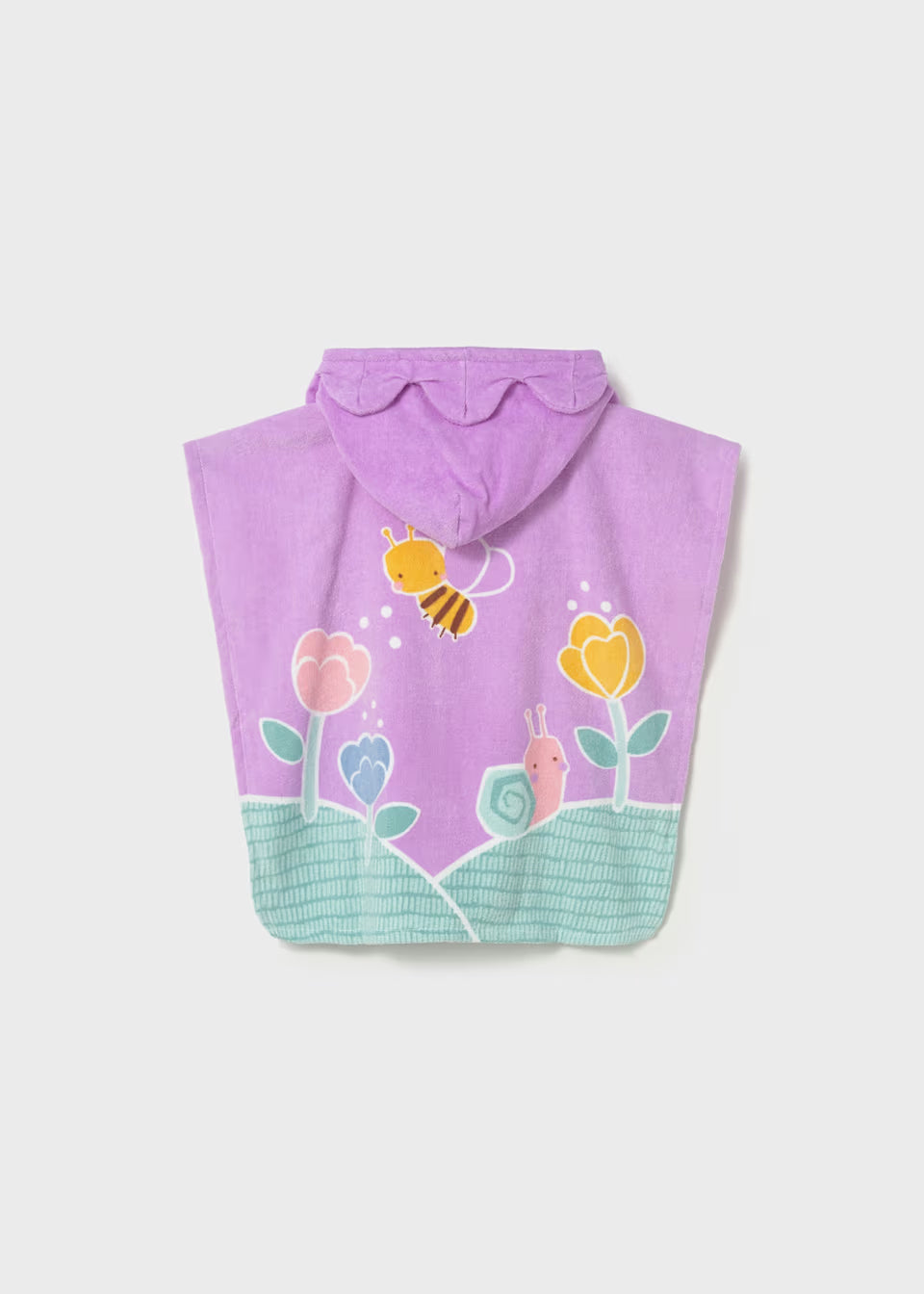Hooded Towel Poncho - Garden Friends