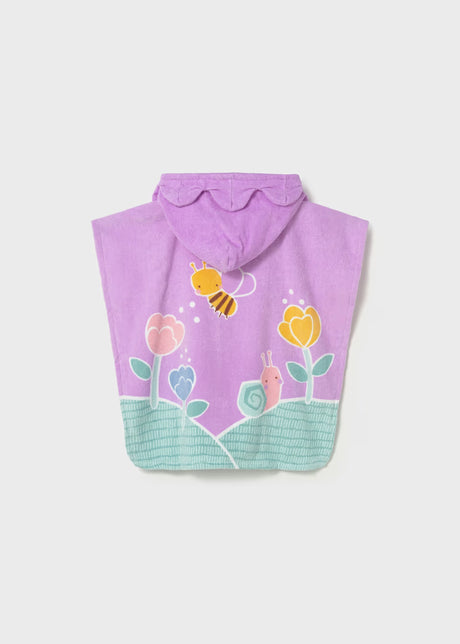 Hooded Towel Poncho - Garden Friends