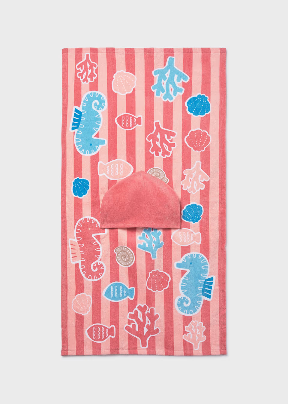 Toddler Hooded Towel Poncho - Terracotta