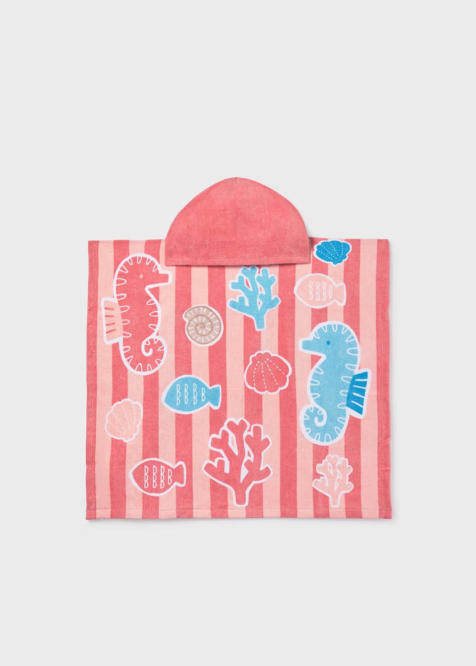 Toddler Hooded Towel Poncho - Terracotta