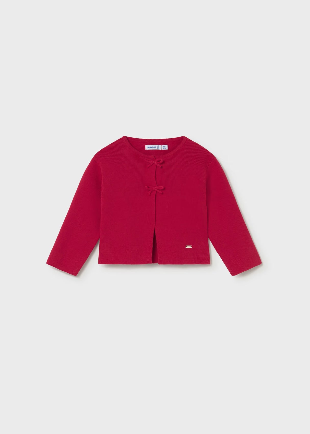 Bow Cardigan - Red