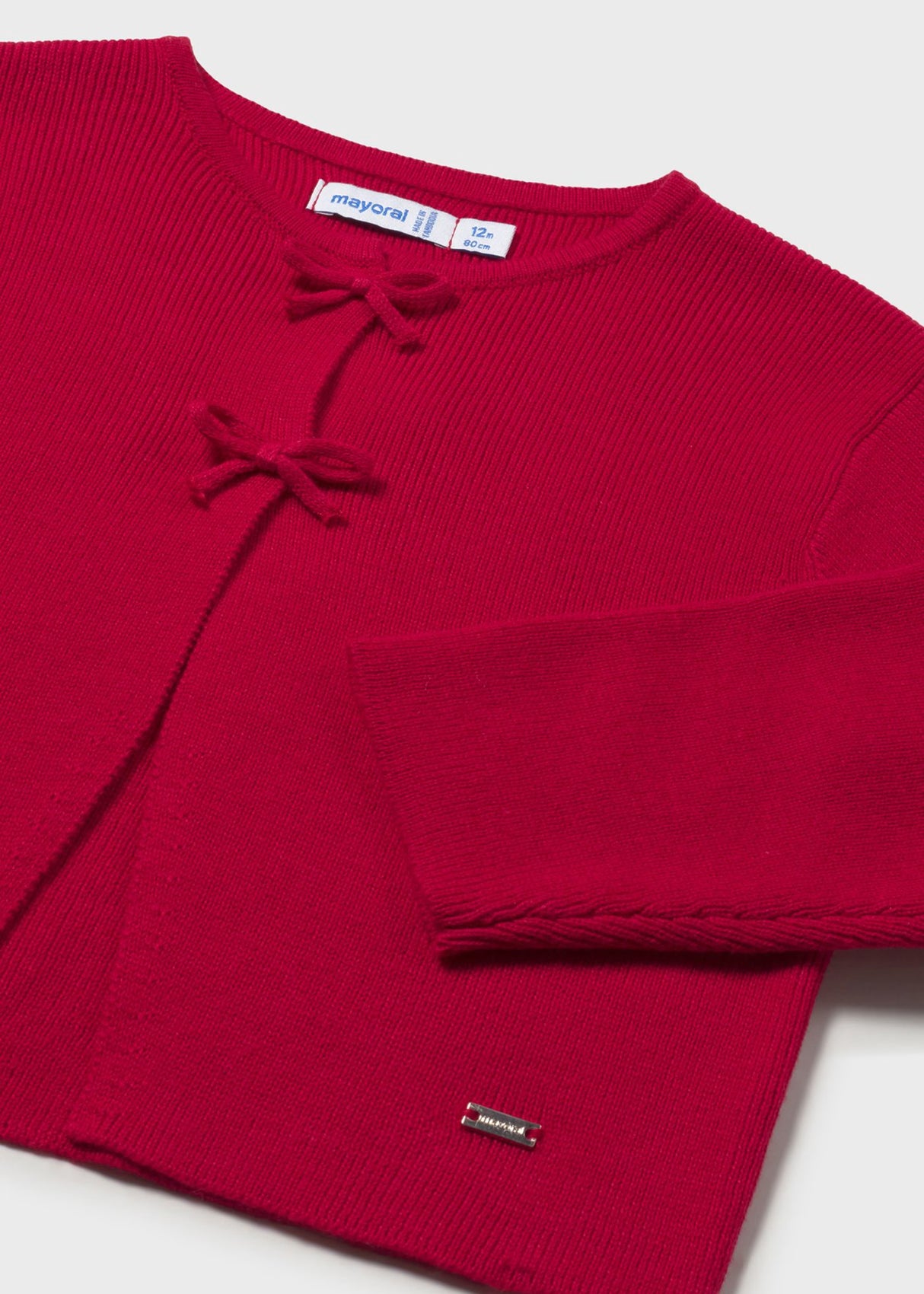 Bow Cardigan - Red