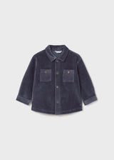 Soft Cord Overshirt - Blue Whale