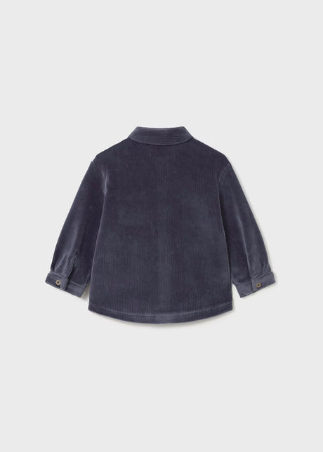 Soft Cord Overshirt - Blue Whale
