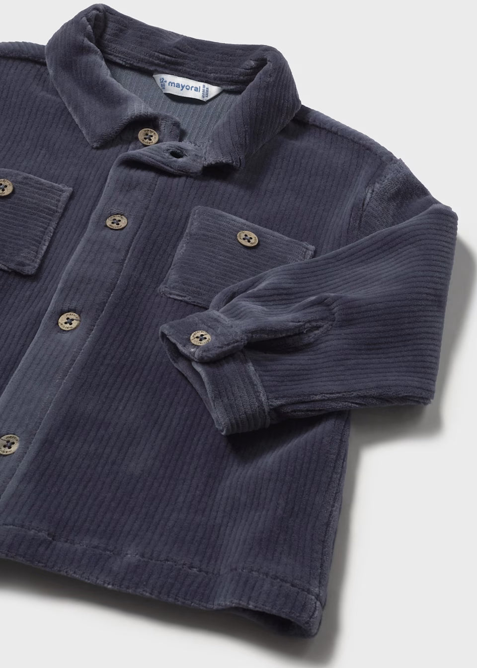 Soft Cord Overshirt - Blue Whale