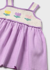 Crochet Detail Dress - Lilac