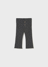 Ribbed Flare Leggings - Charcoal Shimmer