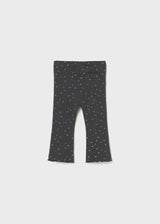 Ribbed Flare Leggings - Charcoal Shimmer