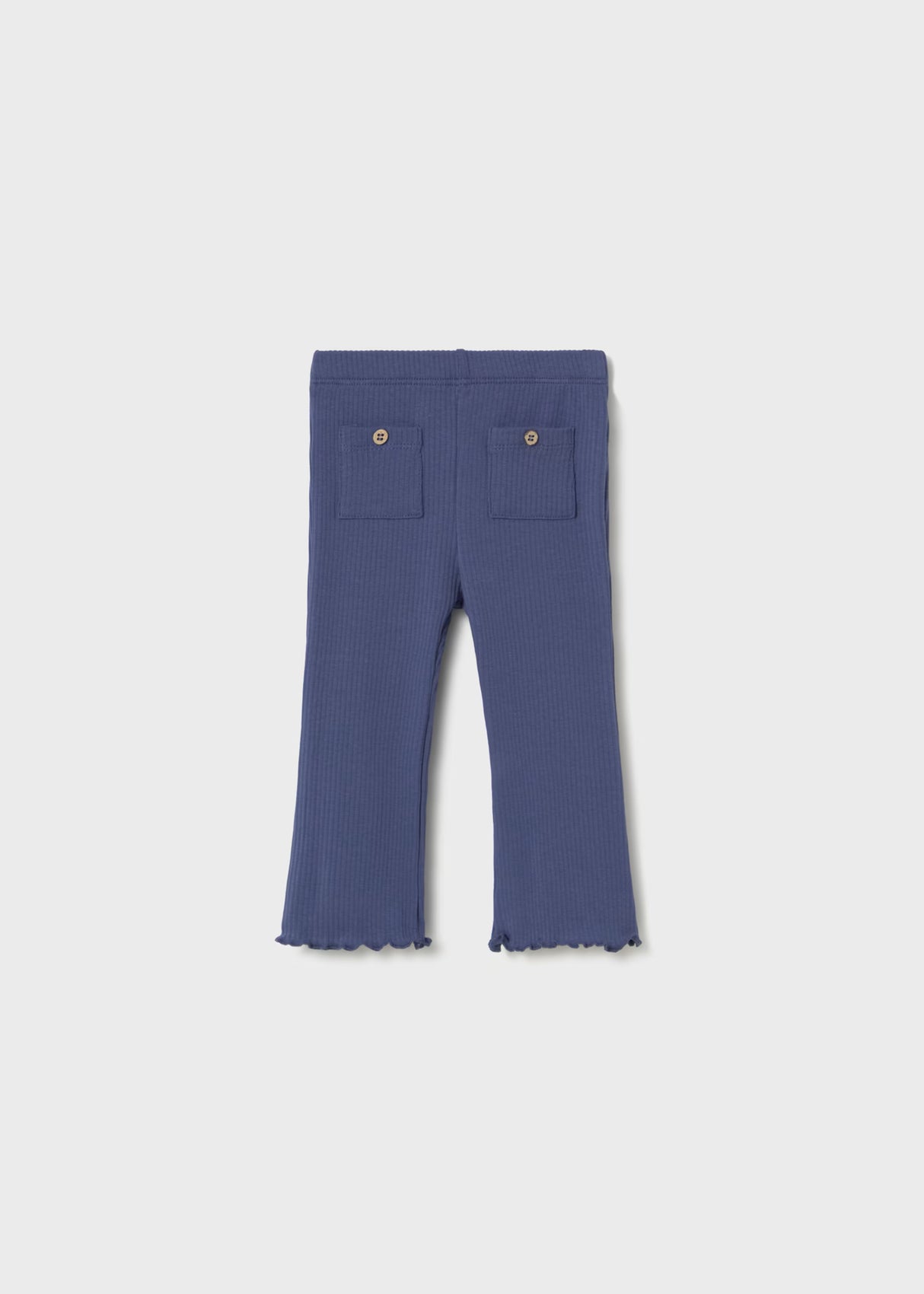 Rib Knit Flares - Porcelain